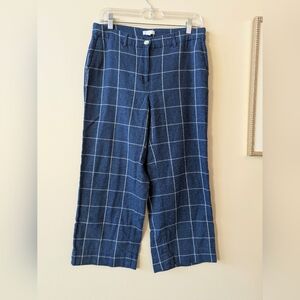 J. Jill Blue Plaid Pants